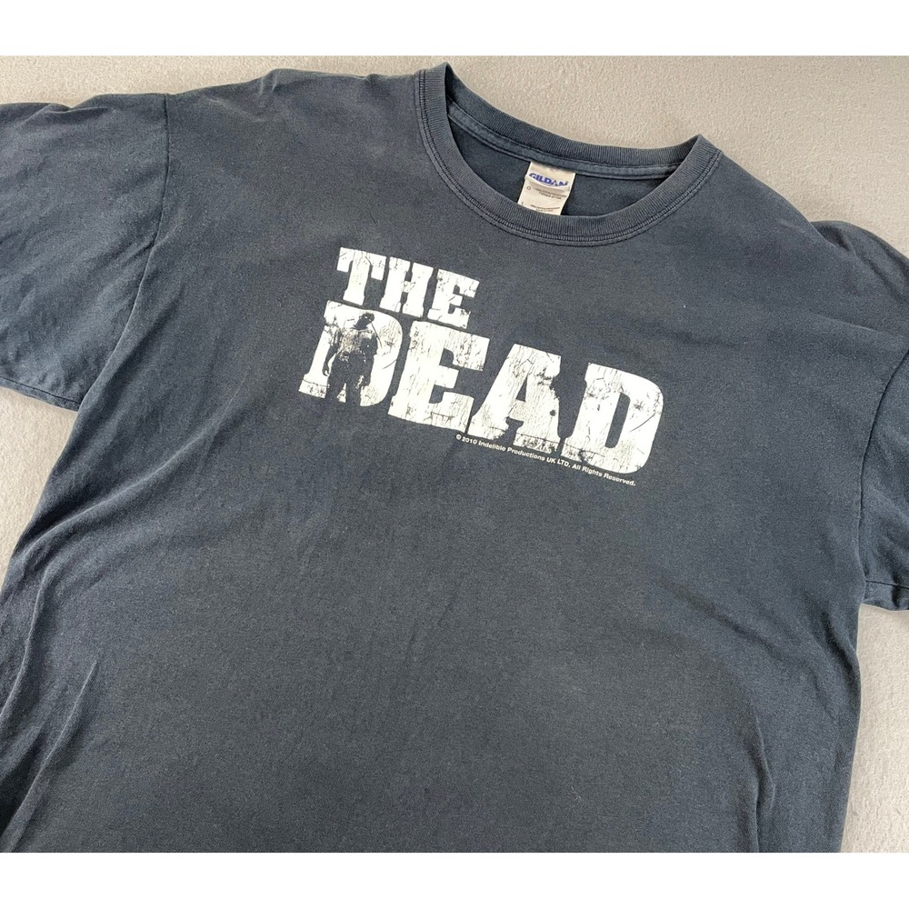 The Walking Dead The Dead Graphic T Shirt Men's‎ Large Gildan Heavy Cotton 2010